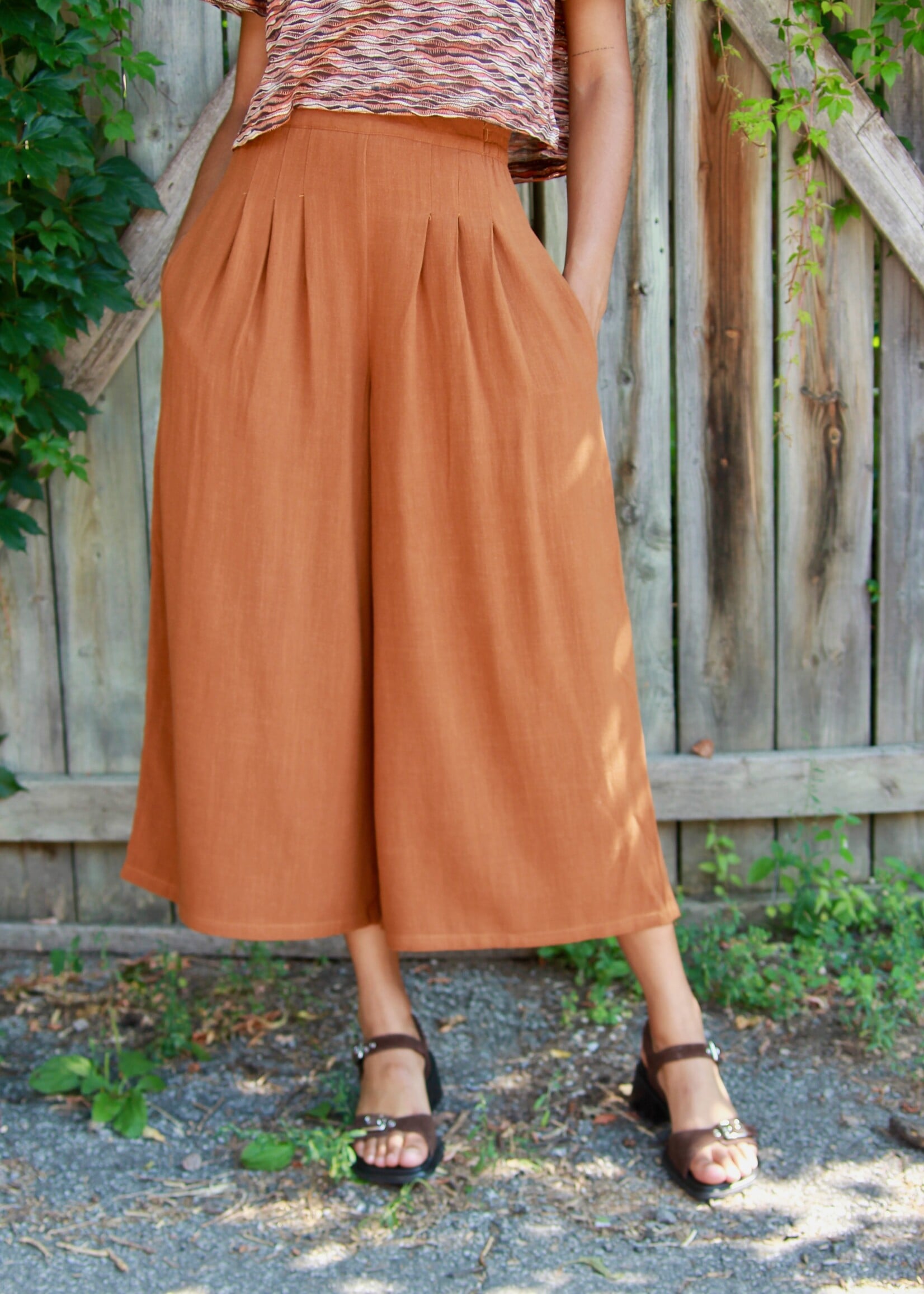Studio Citizen Studio Citizen Palazzo Pants in Russet Rayon