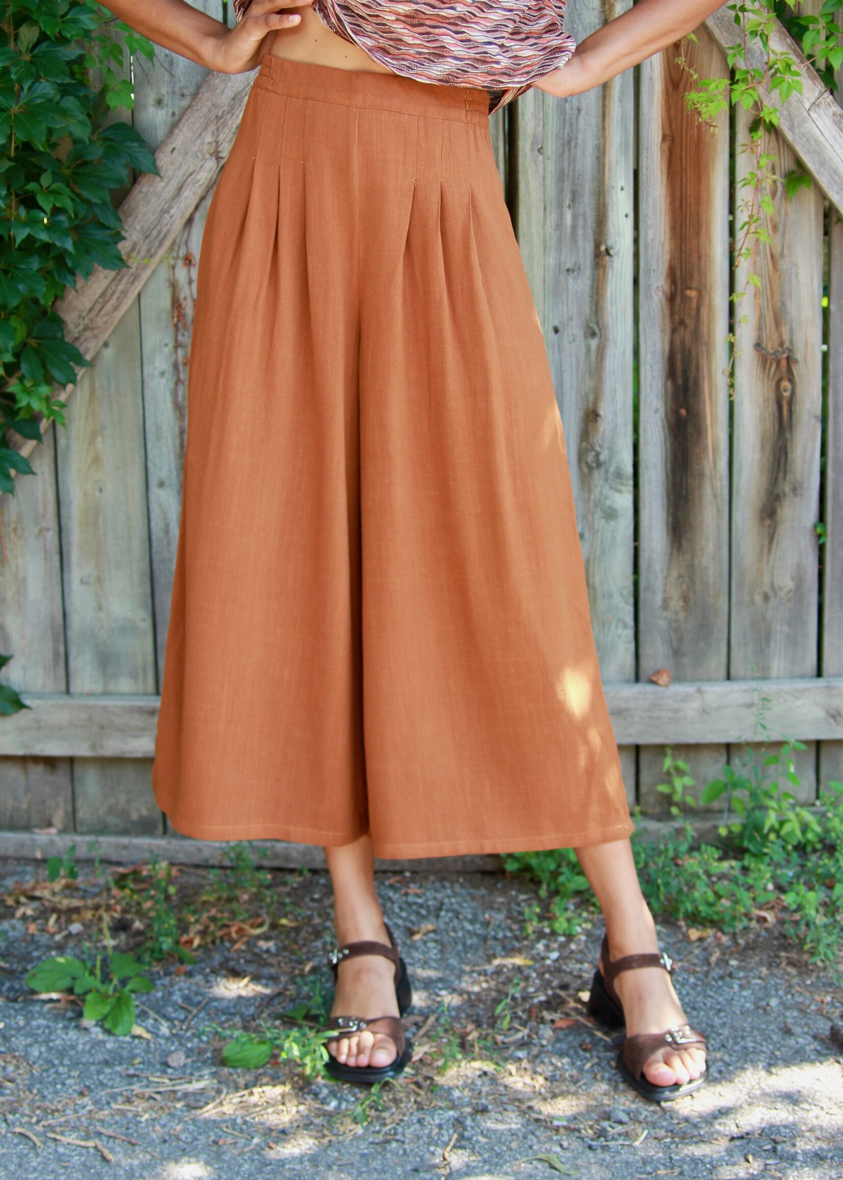 Studio Citizen Studio Citizen Palazzo Pants in Russet Rayon