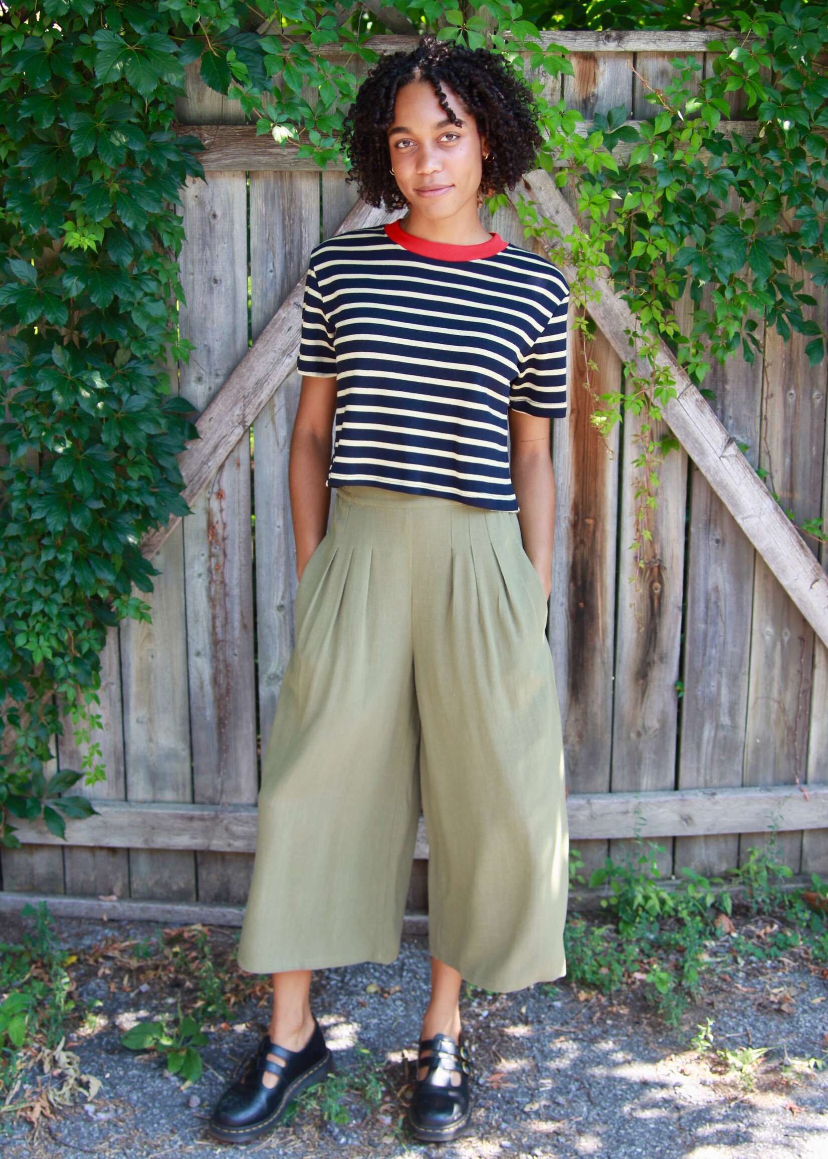 Studio Citizen Studio Citizen Palazzo Pants in Moss Green