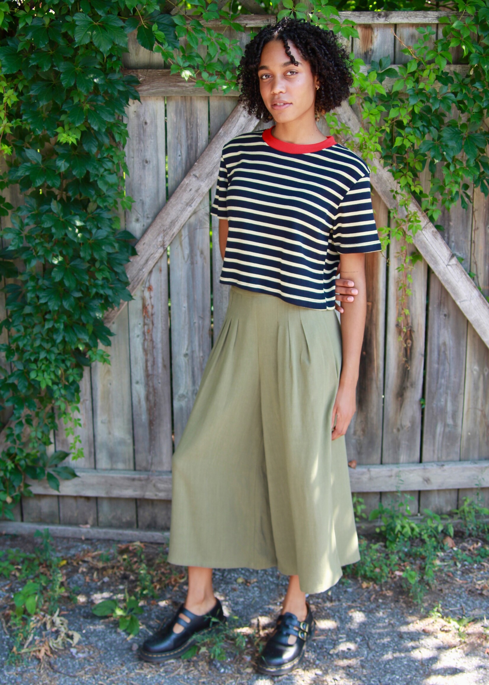 Studio Citizen Studio Citizen Palazzo Pants in Moss Green
