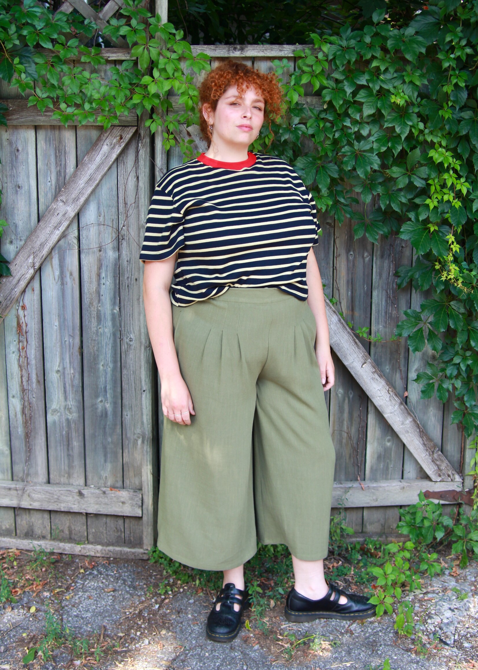 Studio Citizen Studio Citizen Palazzo Pants in Moss Green