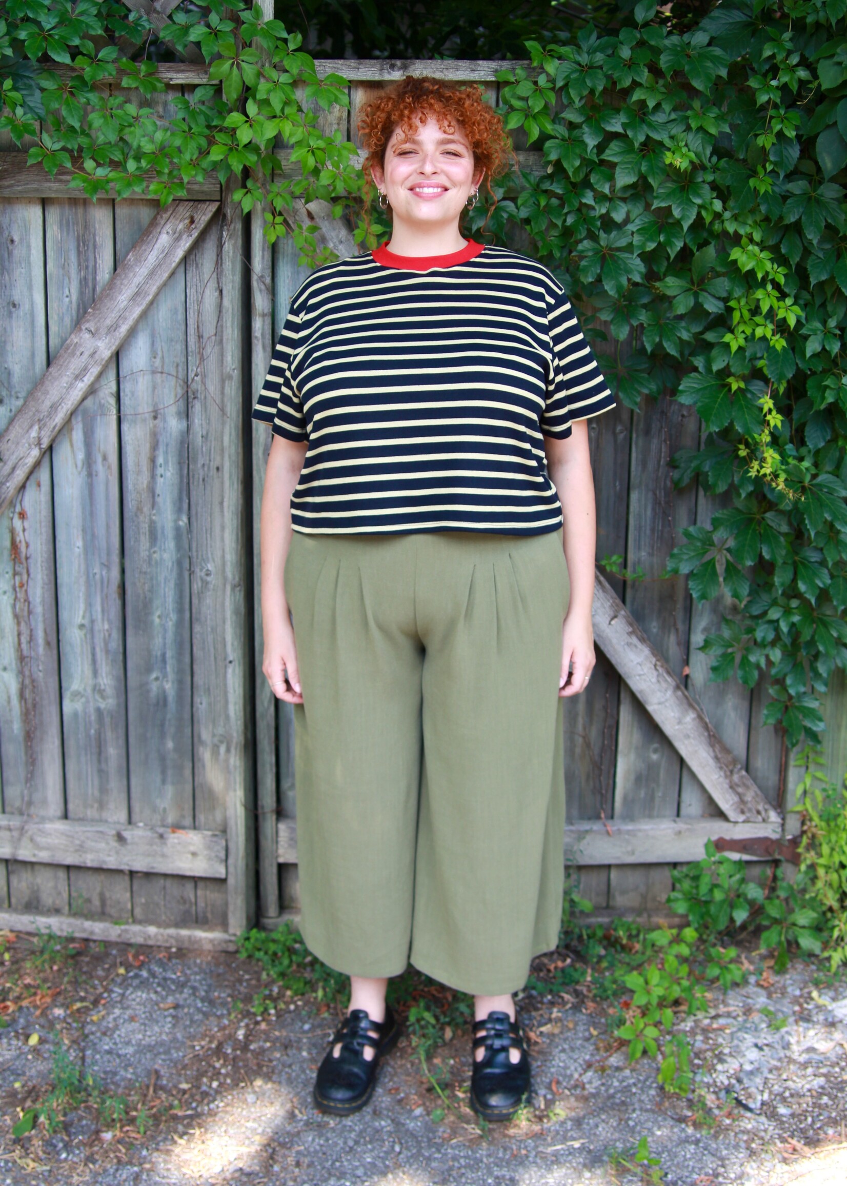 Studio Citizen Studio Citizen Perfect Tee in Navy Stripe Knit
