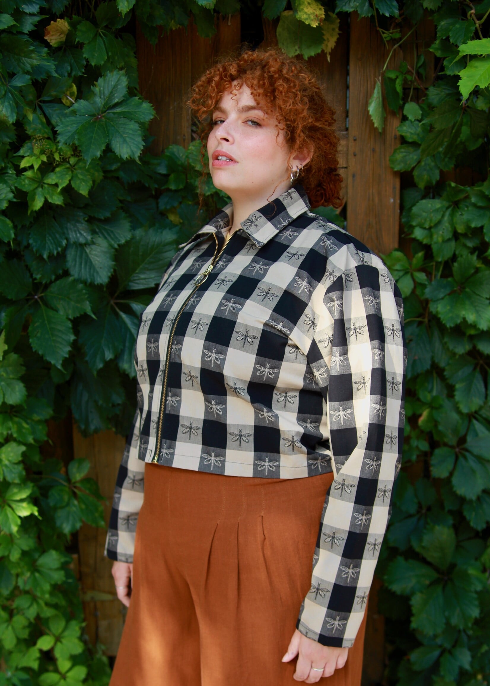 Studio Citizen Studio Citizen Jacket in Firefly Gingham Cotton Canvas
