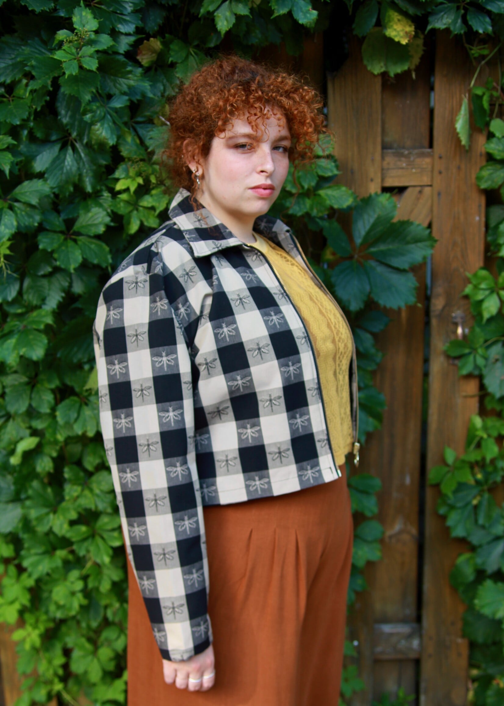 Studio Citizen Studio Citizen Jacket in Firefly Gingham Cotton Canvas