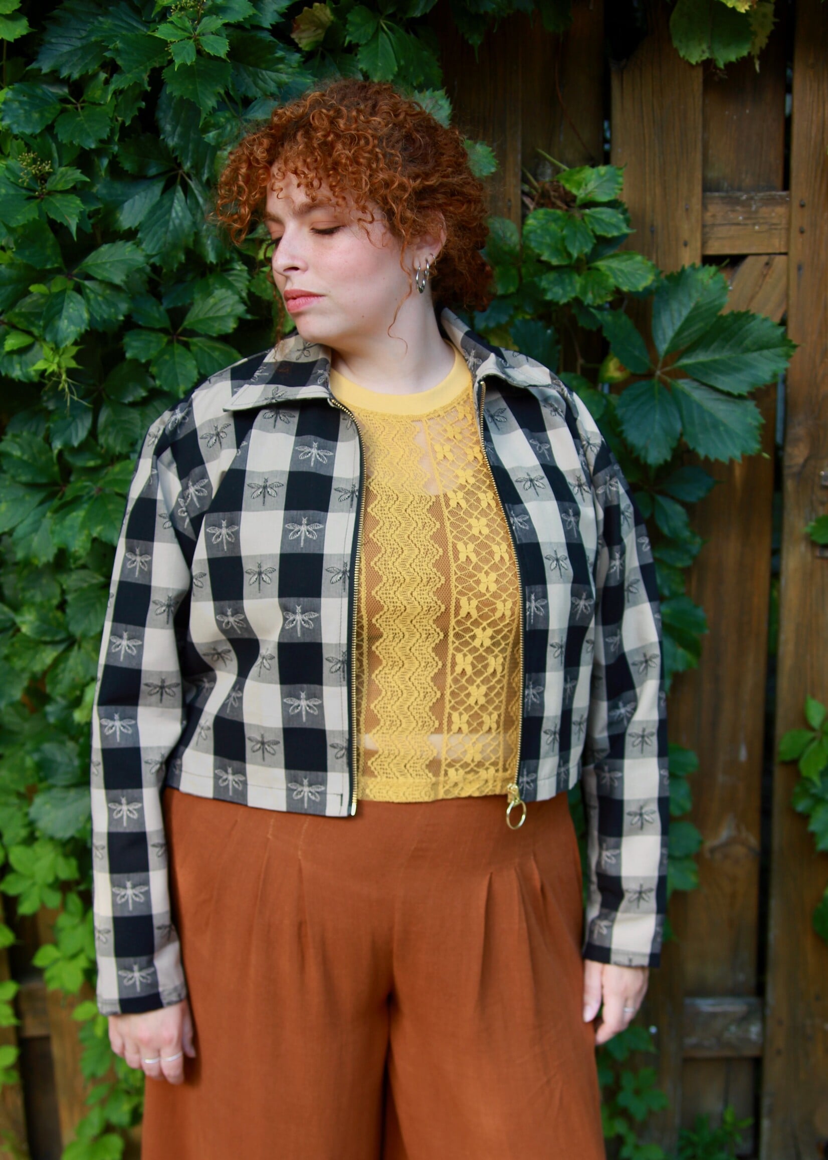 Studio Citizen Studio Citizen Jacket in Firefly Gingham Cotton Canvas