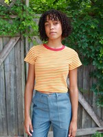 Studio Citizen Baby Tee in Red and Yellow Stripe