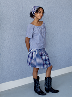 Studio Citizen Upcycyled Back to School Skirt - Multicolour Plaid - L