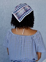 Studio Citizen Upcycyled Back to School Bandana - Navy Plaid