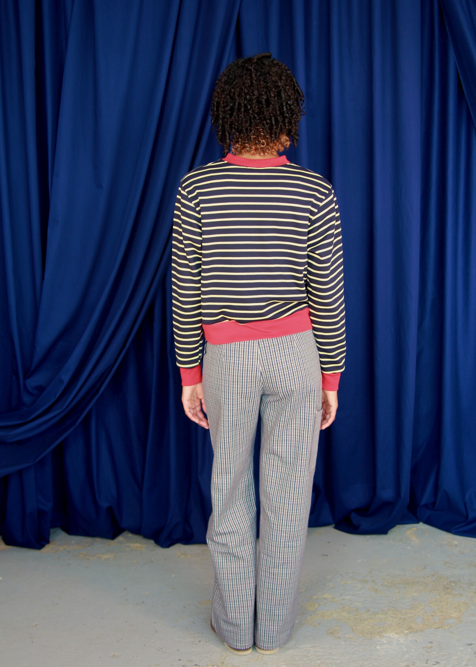 Studio Citizen Studio Citizen Carpenter Pants in Blue Plaid