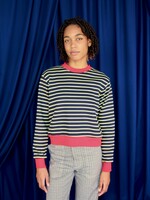 Studio Citizen Crewneck Sweatshirt in Navy Stripe