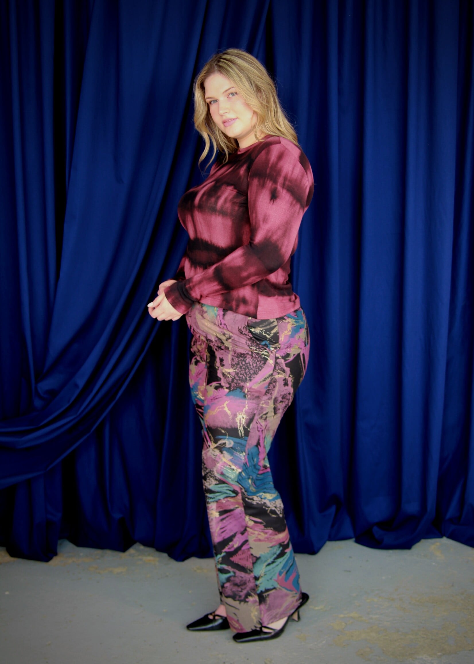 Studio Citizen Studio Citizen Straight Cut Pants in Paint Splattered Cotton