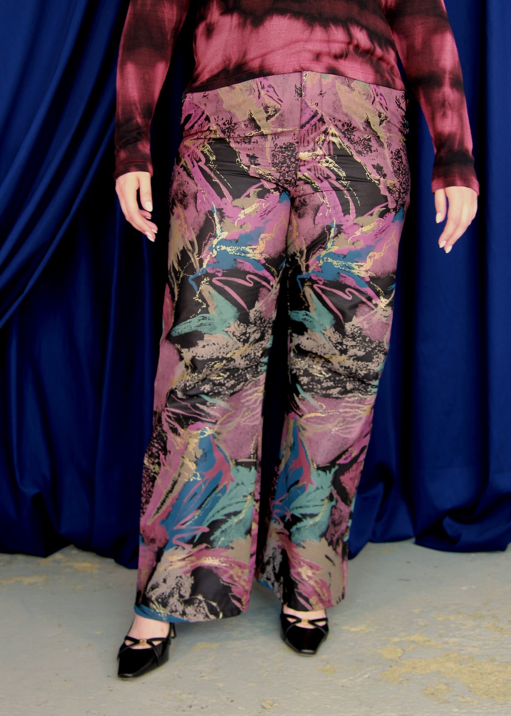 Studio Citizen Studio Citizen Straight Cut Pants in Paint Splattered Cotton