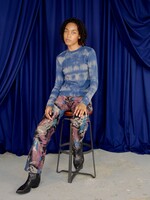 Studio Citizen Straight Cut Pants in Paint Splattered Cotton