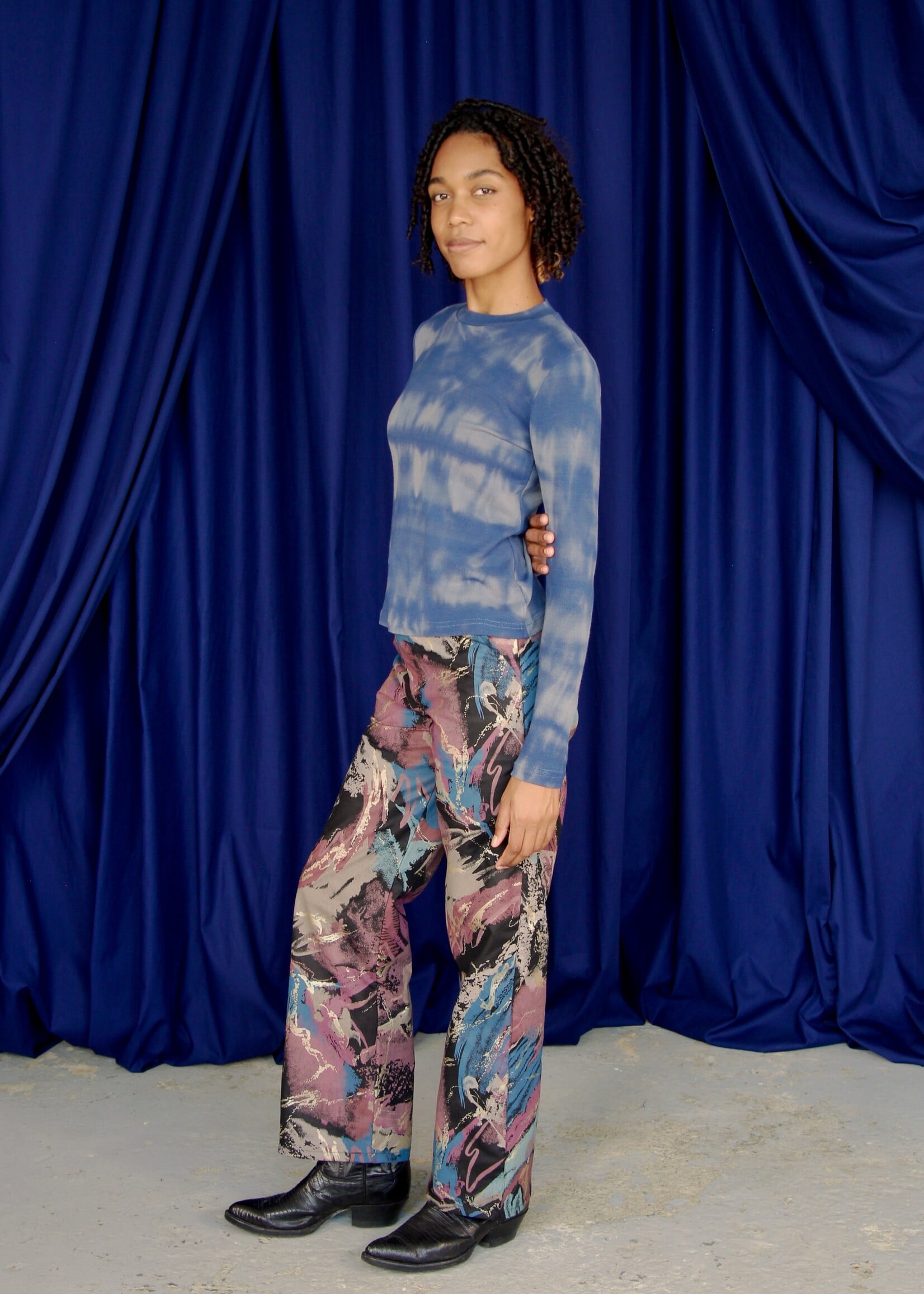 Studio Citizen Studio Citizen Straight Cut Pants in Paint Splattered Cotton