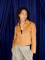 Studio Citizen Jacket in Brown Ochre Brushed Cotton