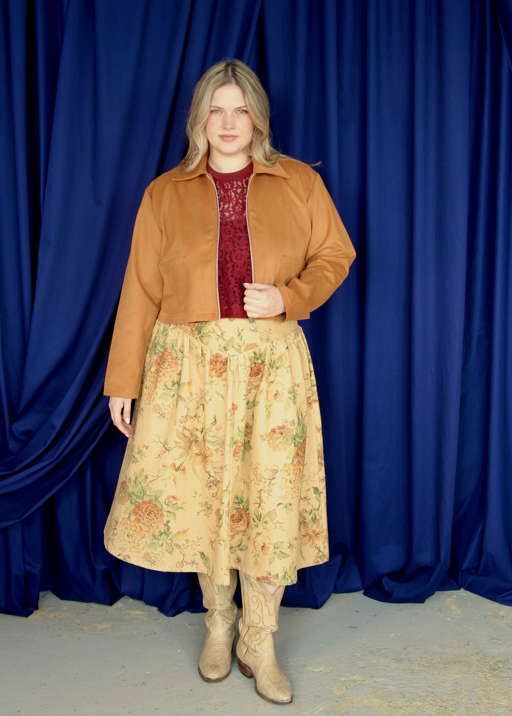 Studio Citizen Studio Citizen Zipper Jacket in Brown Ochre