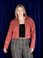 Studio Citizen Jacket in Rust Block Print