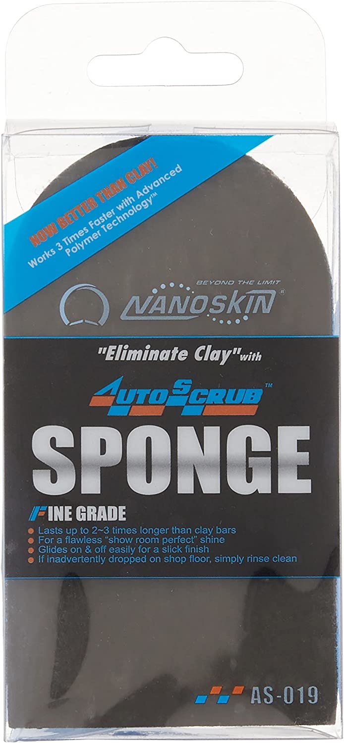 NANOSKIN AUTOSCRUB WASH MITT Blue AS-016 - Fine Grade w/ FREE CLAY LUBE