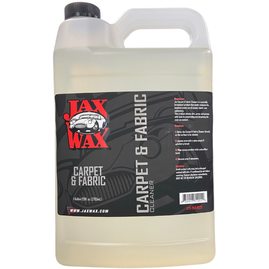 Jax Wax Carpet & Fabric Cleaner (GAL) iRep Auto Detail Supply