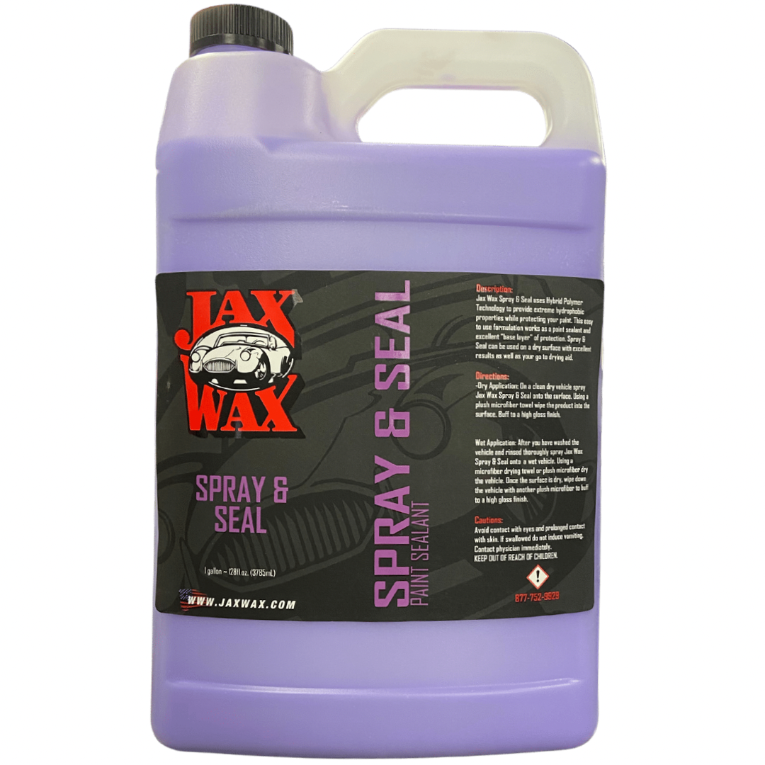 Jax Wax Spray & Seal Liquid Paint Sealant (GAL) iRep Auto Detail Supply
