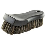 Golden State Trading Inc. Leather Horse Hair Brush (BLACK)