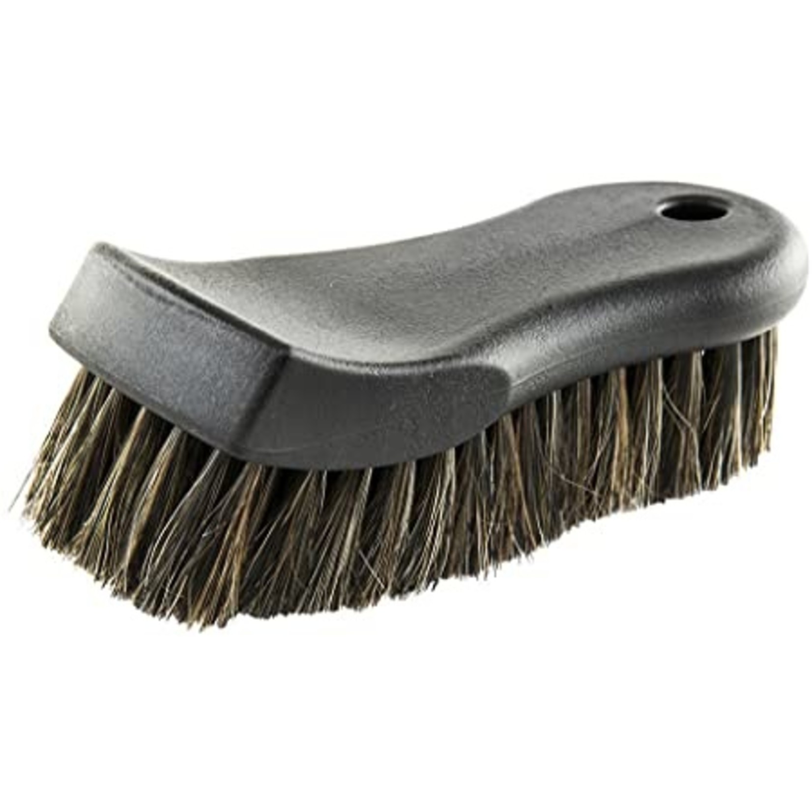 Leather Horse Hair Brush (BLACK)