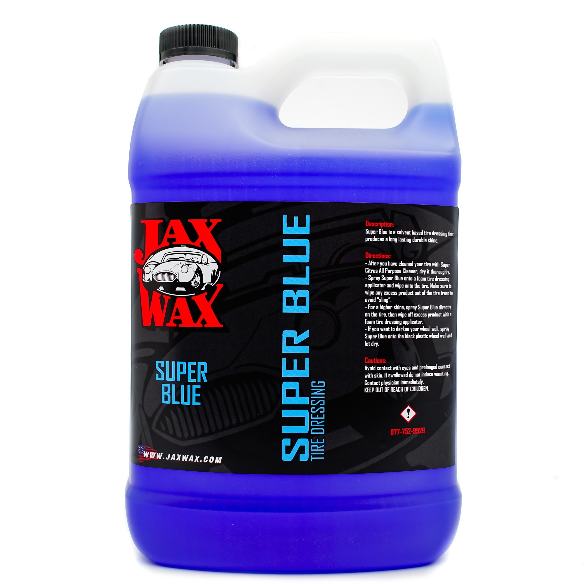 Jax Wax Super Blue Solvent Based Tire Dressing (GAL) iRep Auto Detail