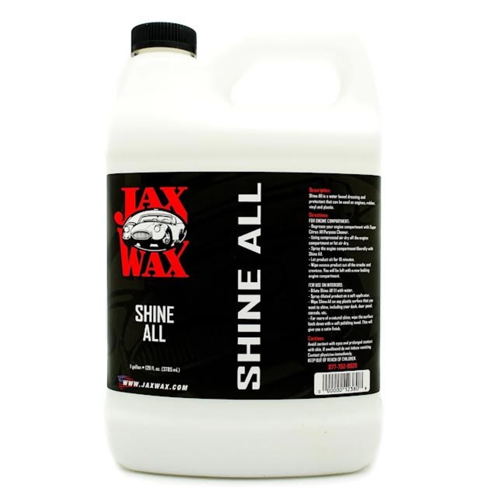 Jax Wax Car Care Products Jax Wax Shine All Water Based Dressing and Protectant (GAL)
