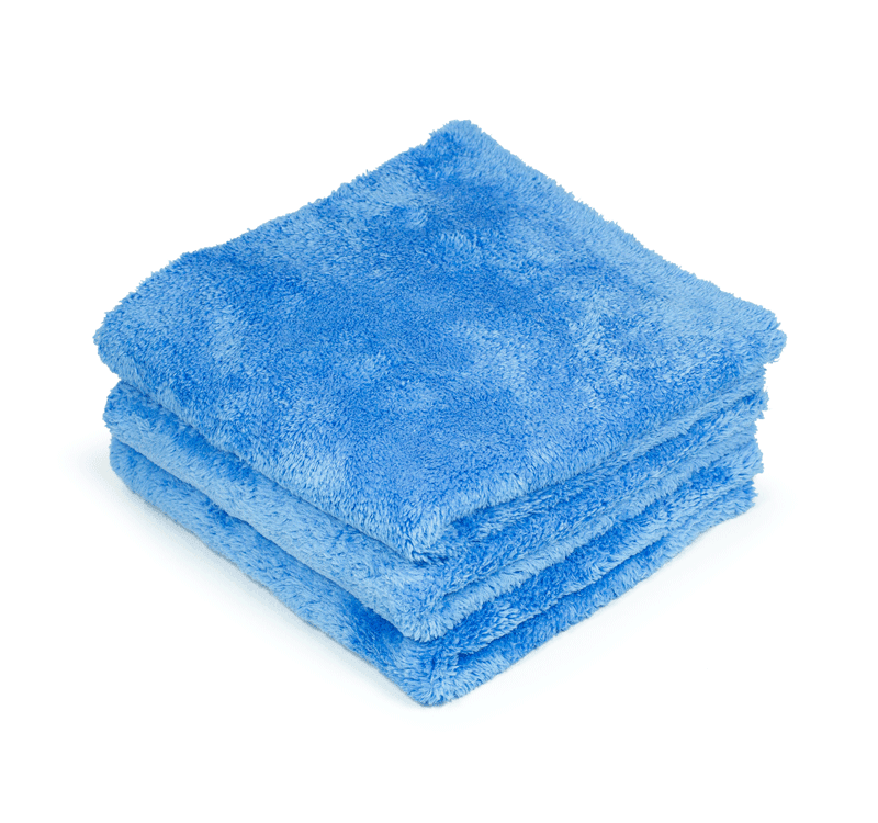 Double Plush Edgeless Microfiber Towel (BLUE)