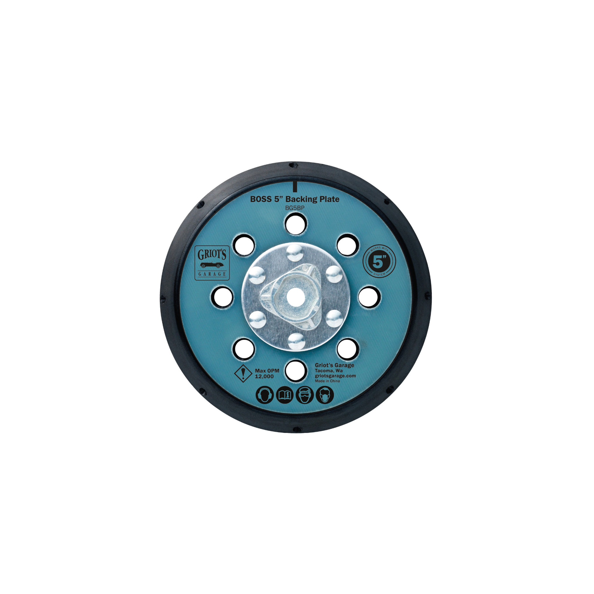 Griot's Garage 5" BOSS Orbital Backing Plate iRep Auto Detail Supply