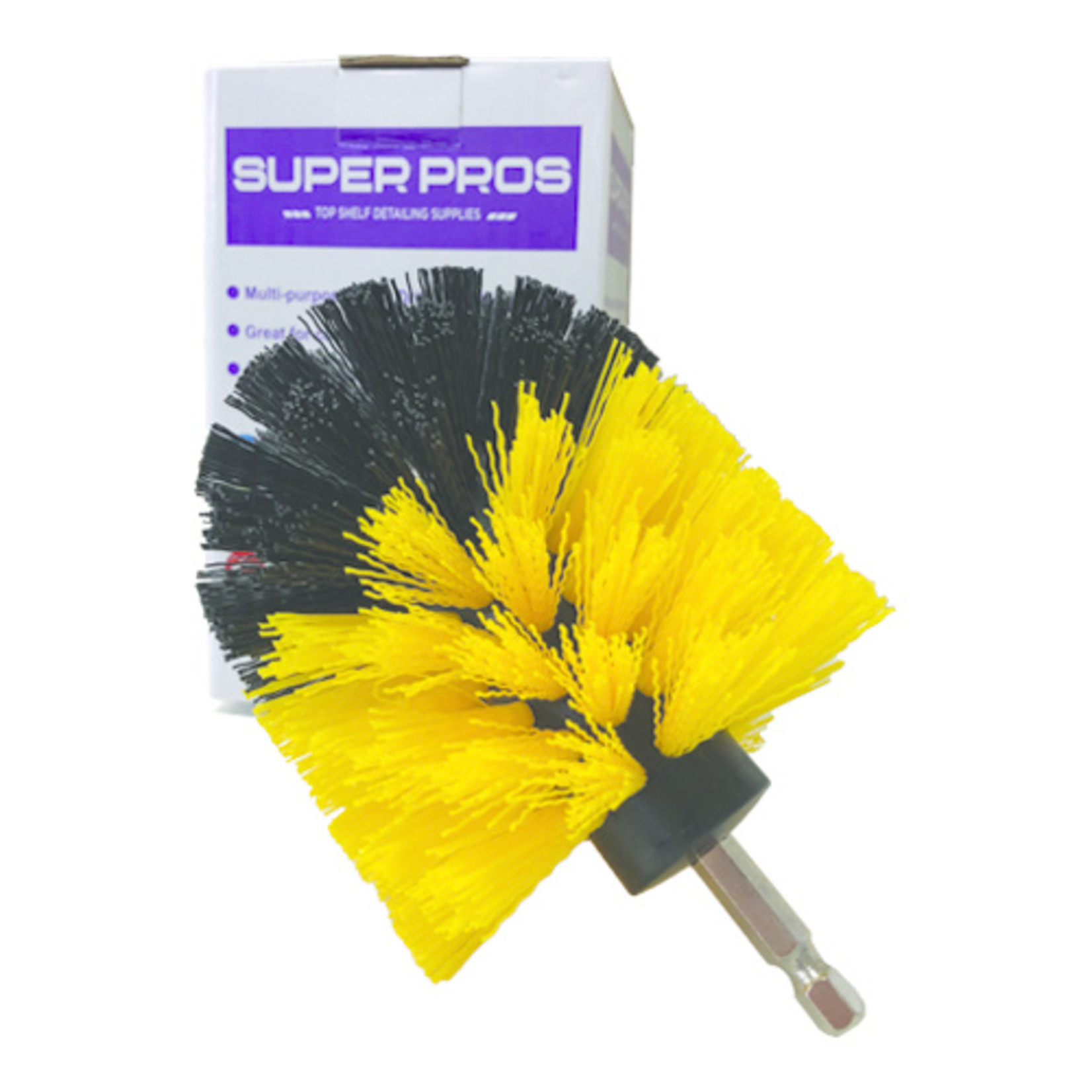 Golden State Trading Inc. Drill Dome Shape Brush (YELLOW/BLACK)