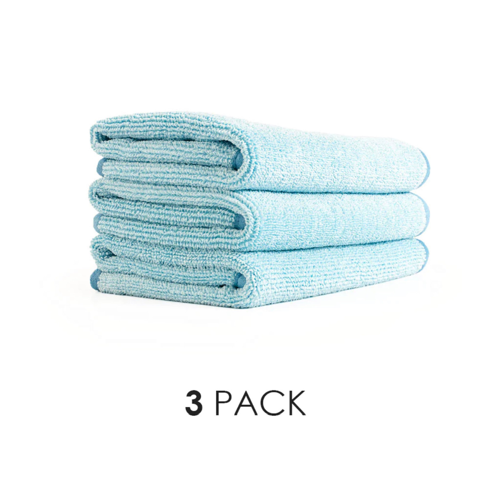 Autofiber Autofiber Twisted Loop Glass Towel 3-PACK (BLUE)