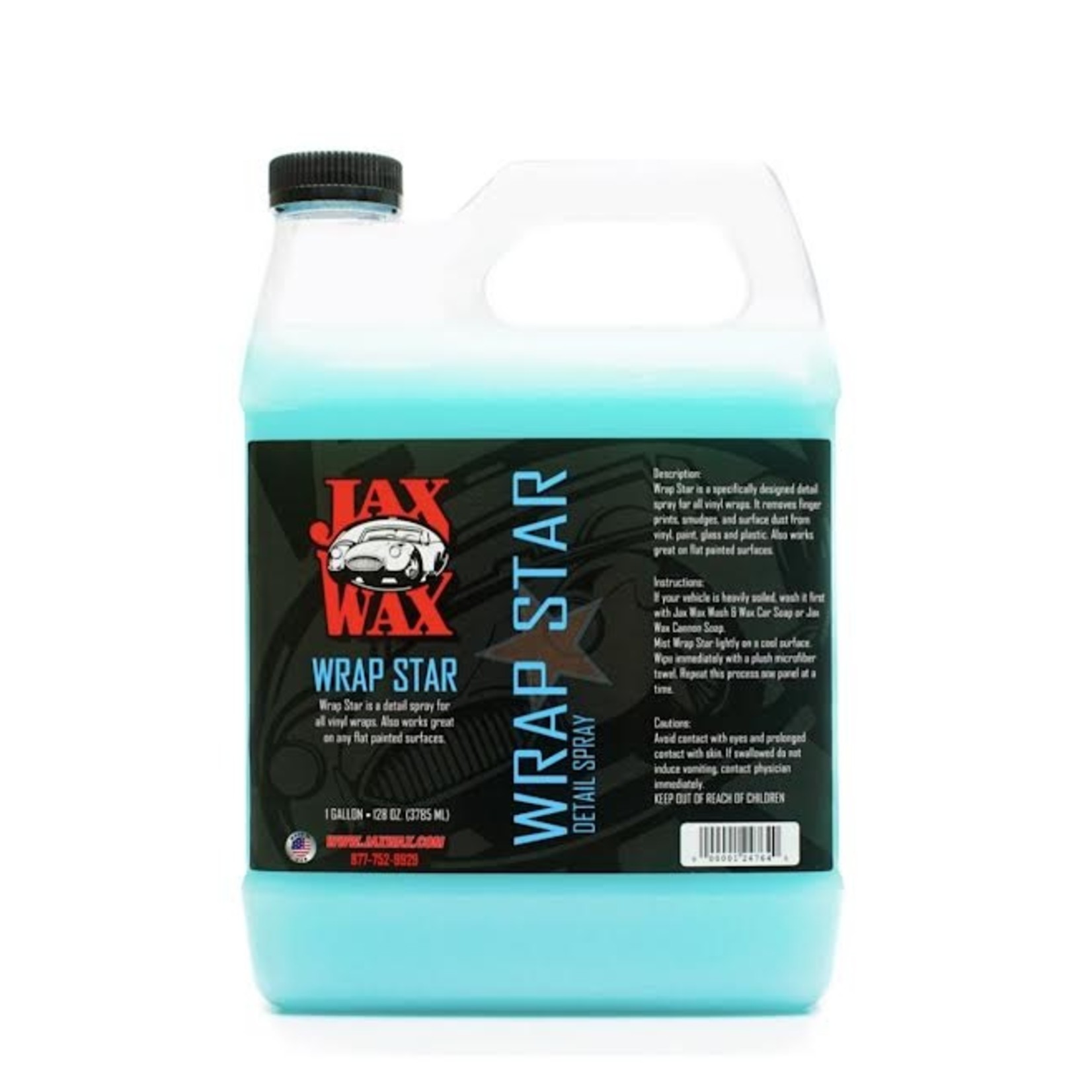 Jax Wax Car Care Products Jax Wax Wrap Star (Vinyl Wrap) Detail Spray (GAL)
