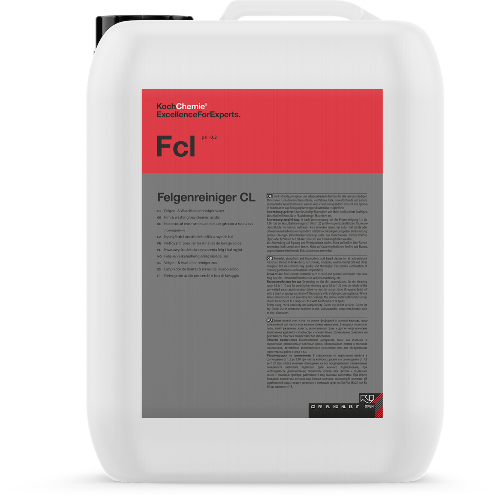 Koch Chemie Felgenreiniger CL  Acid Wheel Cleaner (5L) - iRep Auto Detail  Supply
