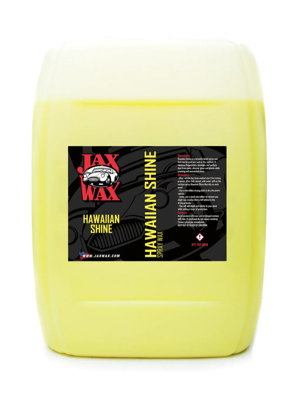 Jax Wax Hawaiian Shine Detail Spray (5 GAL) iRep Auto Detail Supply