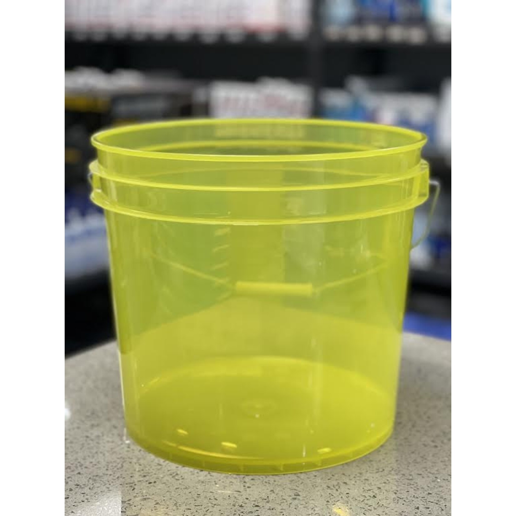 Golden State Trading Inc. YELLOW Transparent Bucket 3.5GAL