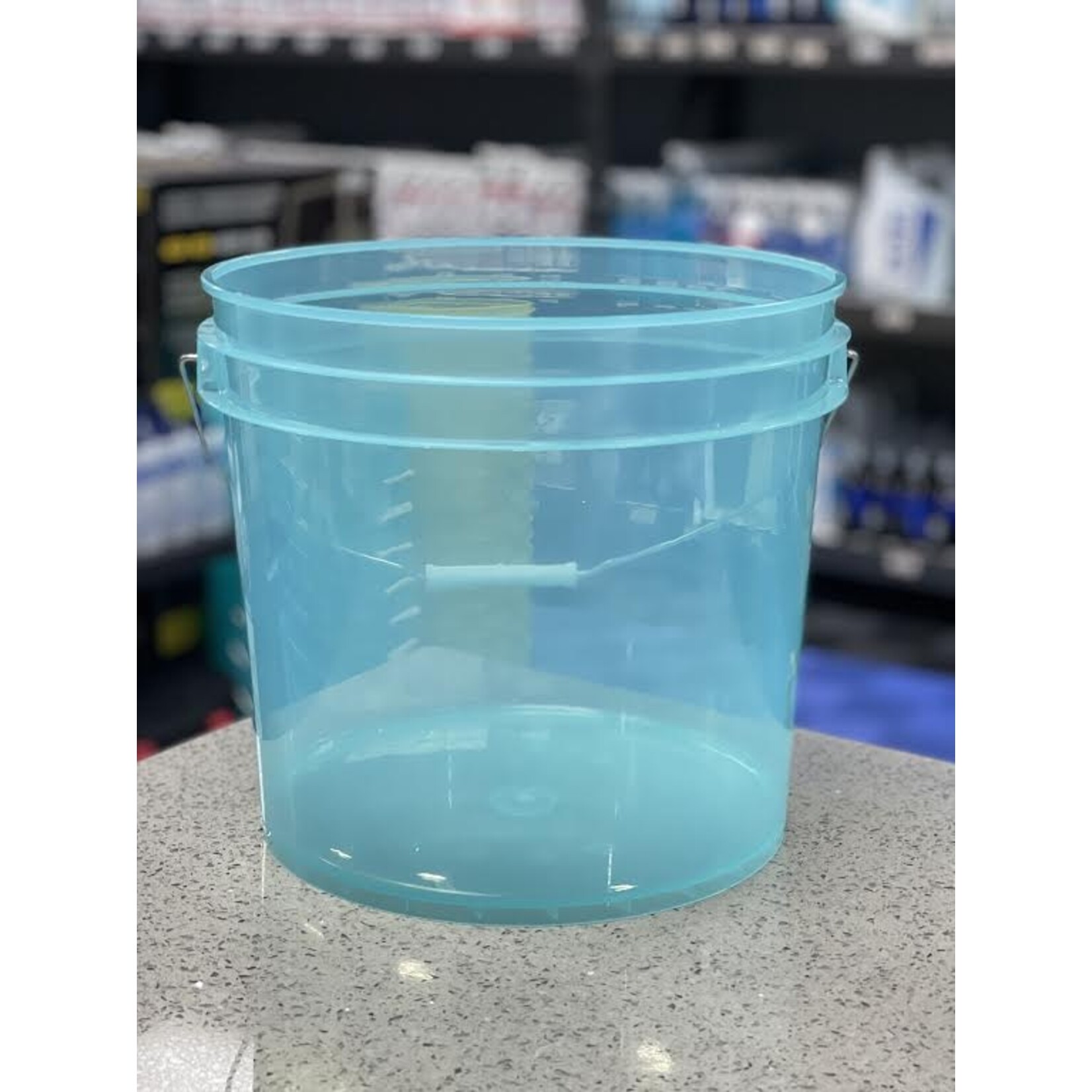 Golden State Trading Inc. BLUE Transparent Bucket 3.5GAL