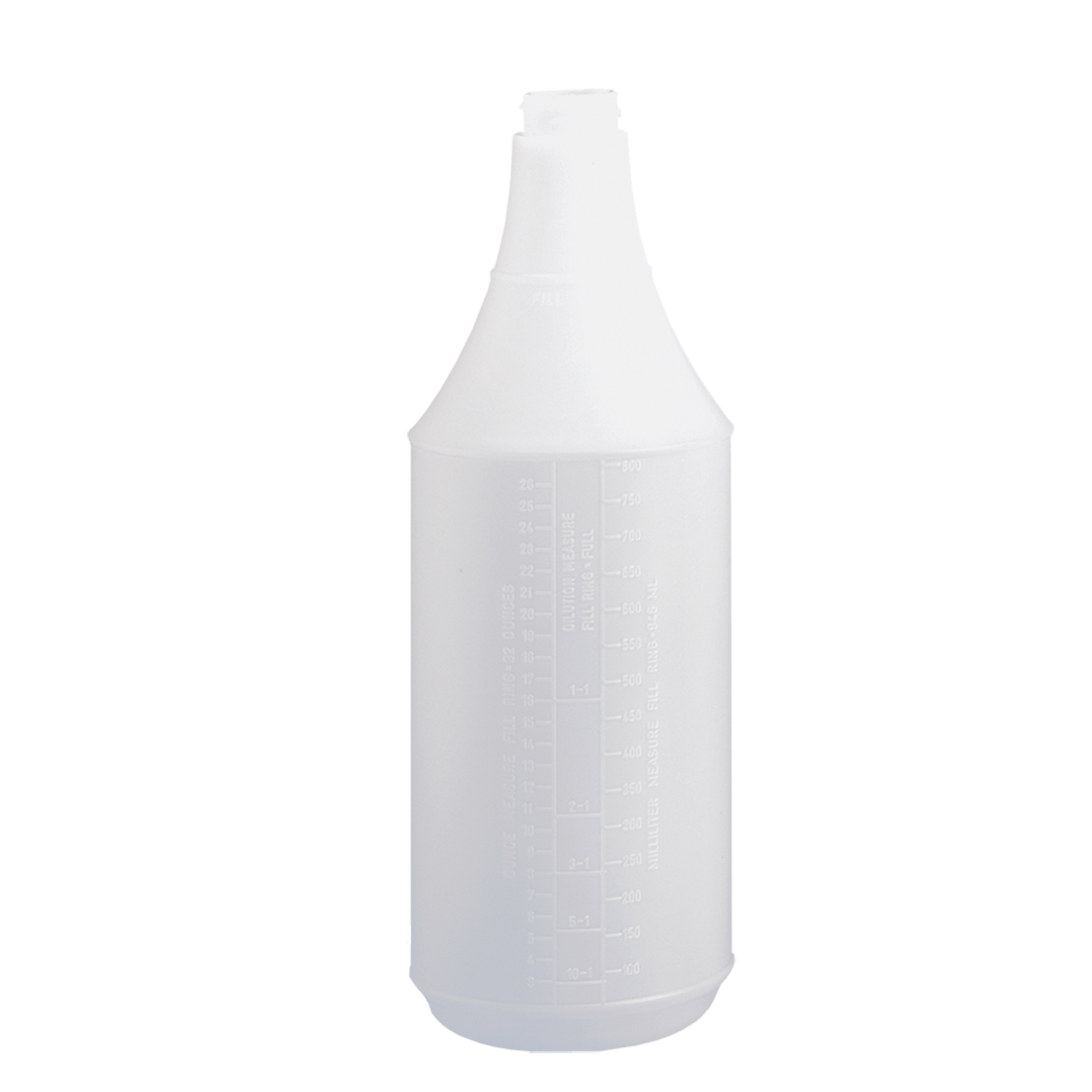 Tolco Corporation 32oz Plain White Bottle w/ Dilution Scale