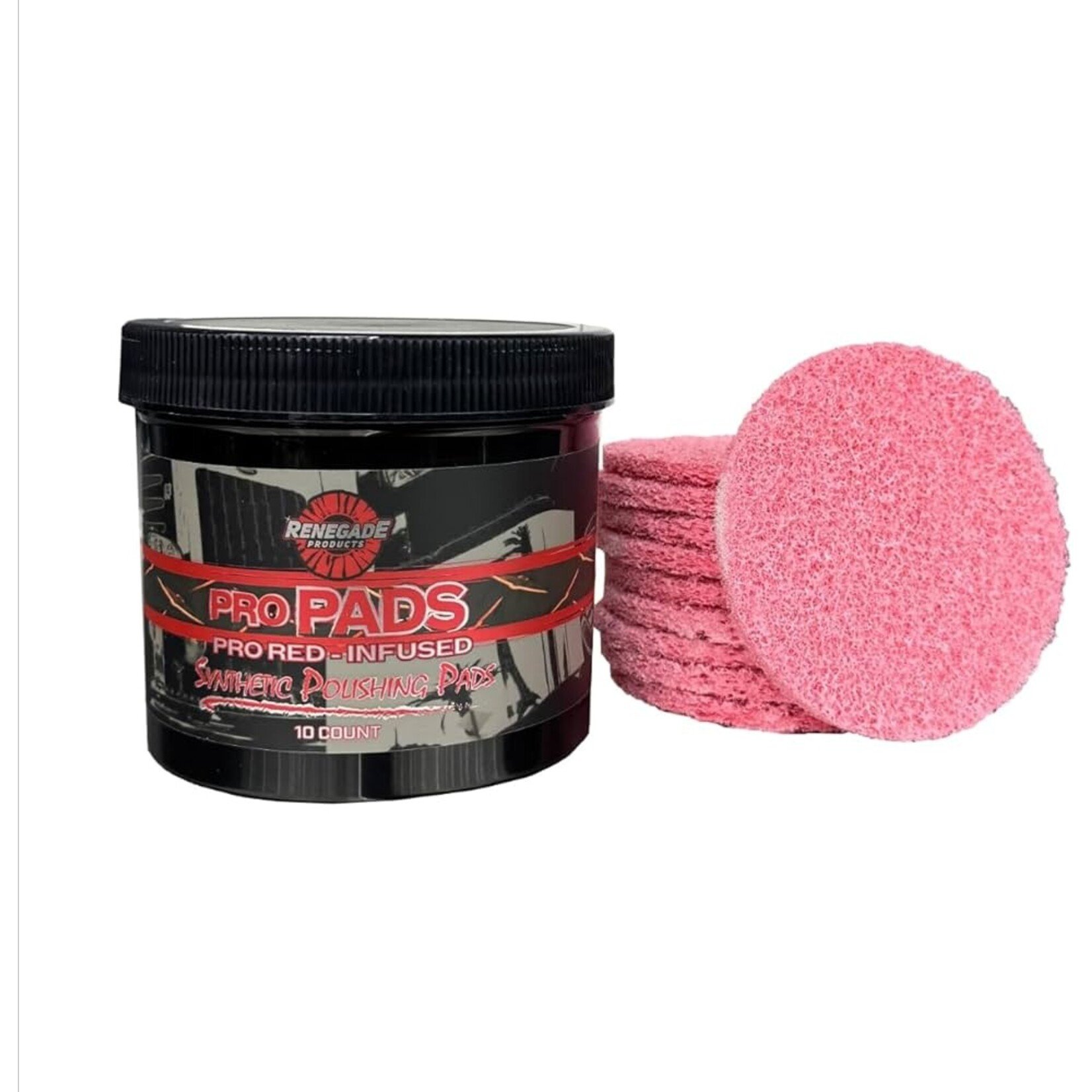Renegade Products USA Renegade Pro Pads: Pro Red-Infused Polishing Pads