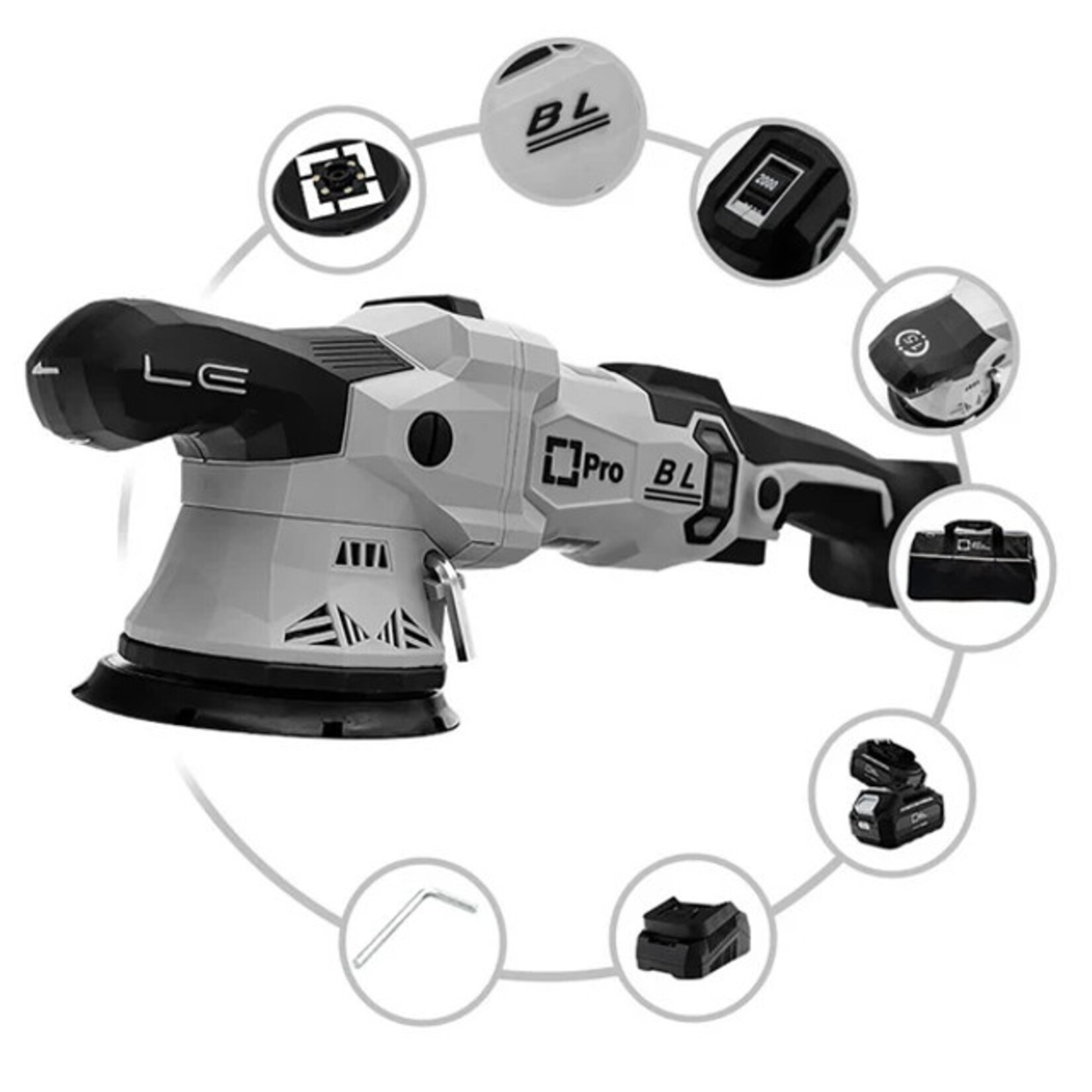 Liquid Elements USA Liquid Elements A4500 PRO Cordless 15mm 5" Polisher