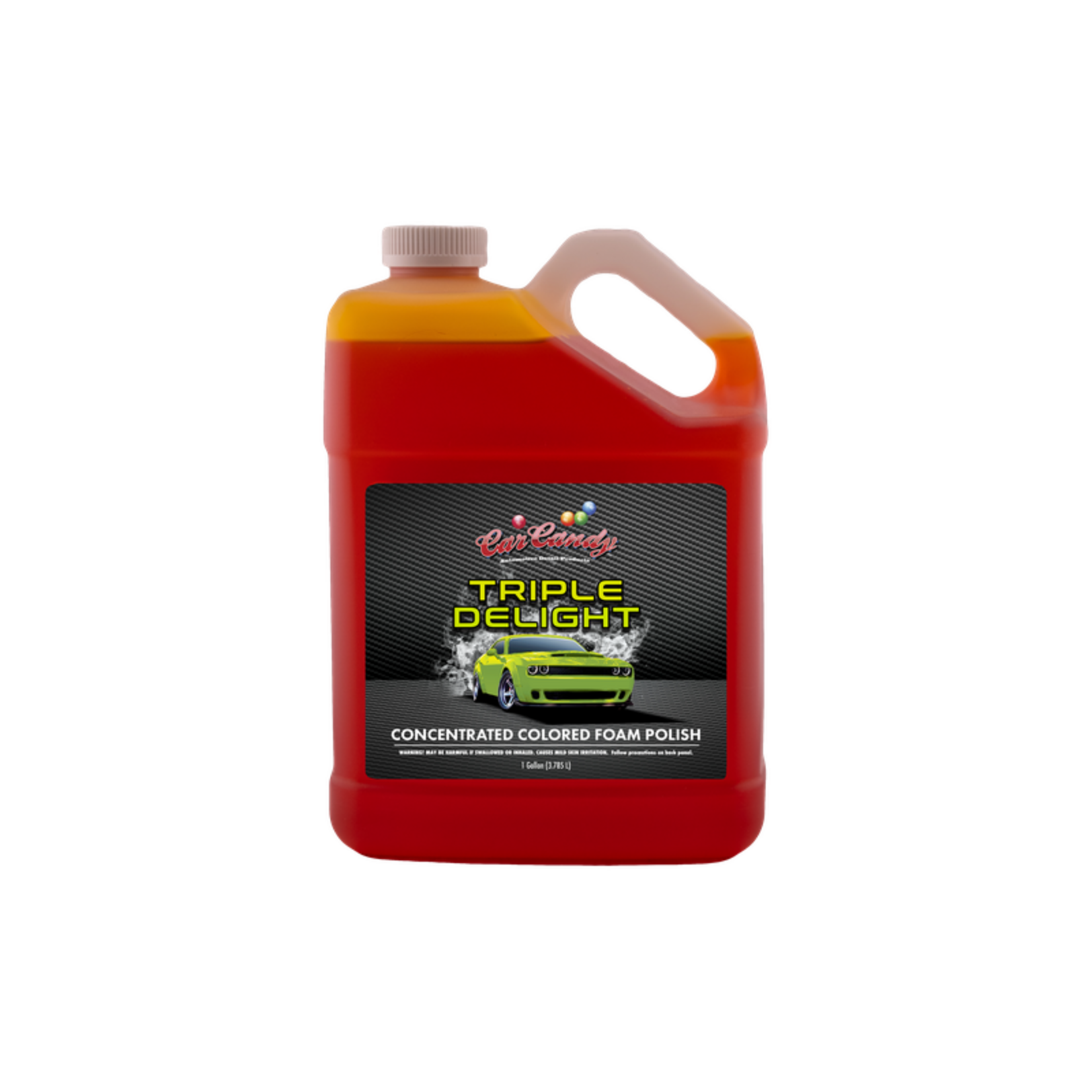 Car Candy Automotive Detail Products Car Candy Triple Delight - Concentrated Colored Foam Car Soap YELLOW (GAL)
