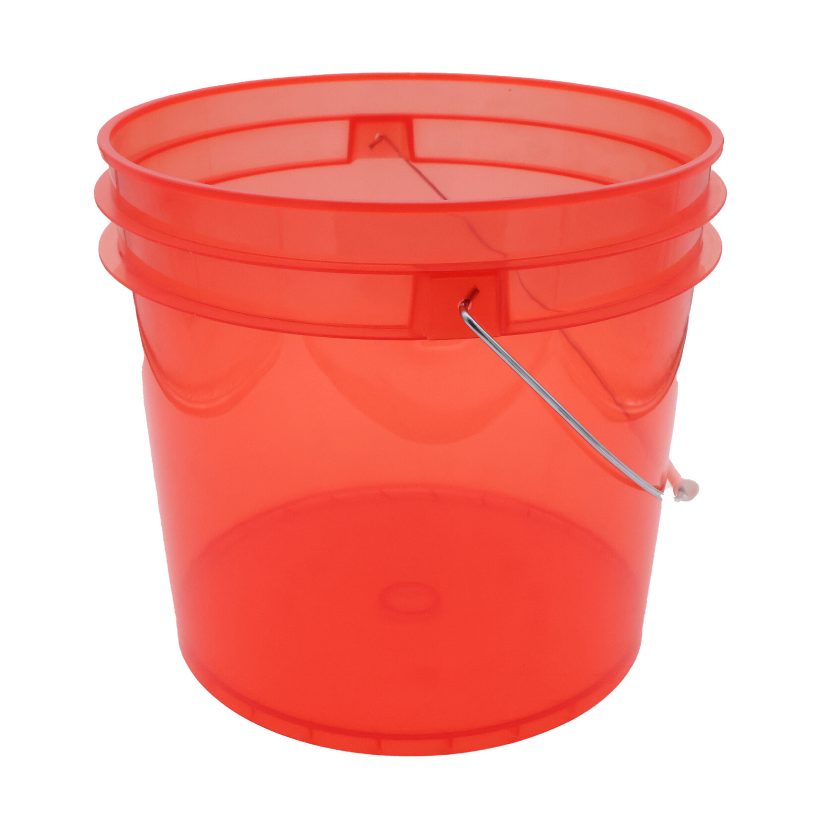 Golden State Trading Inc. RED Transparent Bucket 3.5GAL