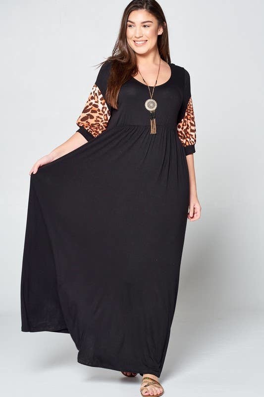 Plus Size Sexy Scoop-neck Maxi Dress ...