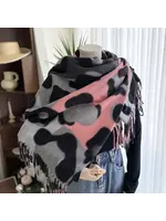 Women's Elegant Printing Imitation Cashmere Tassel Scarf