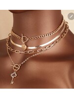 4 pc fashion necklace