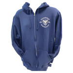 Chandail bleu marin zip