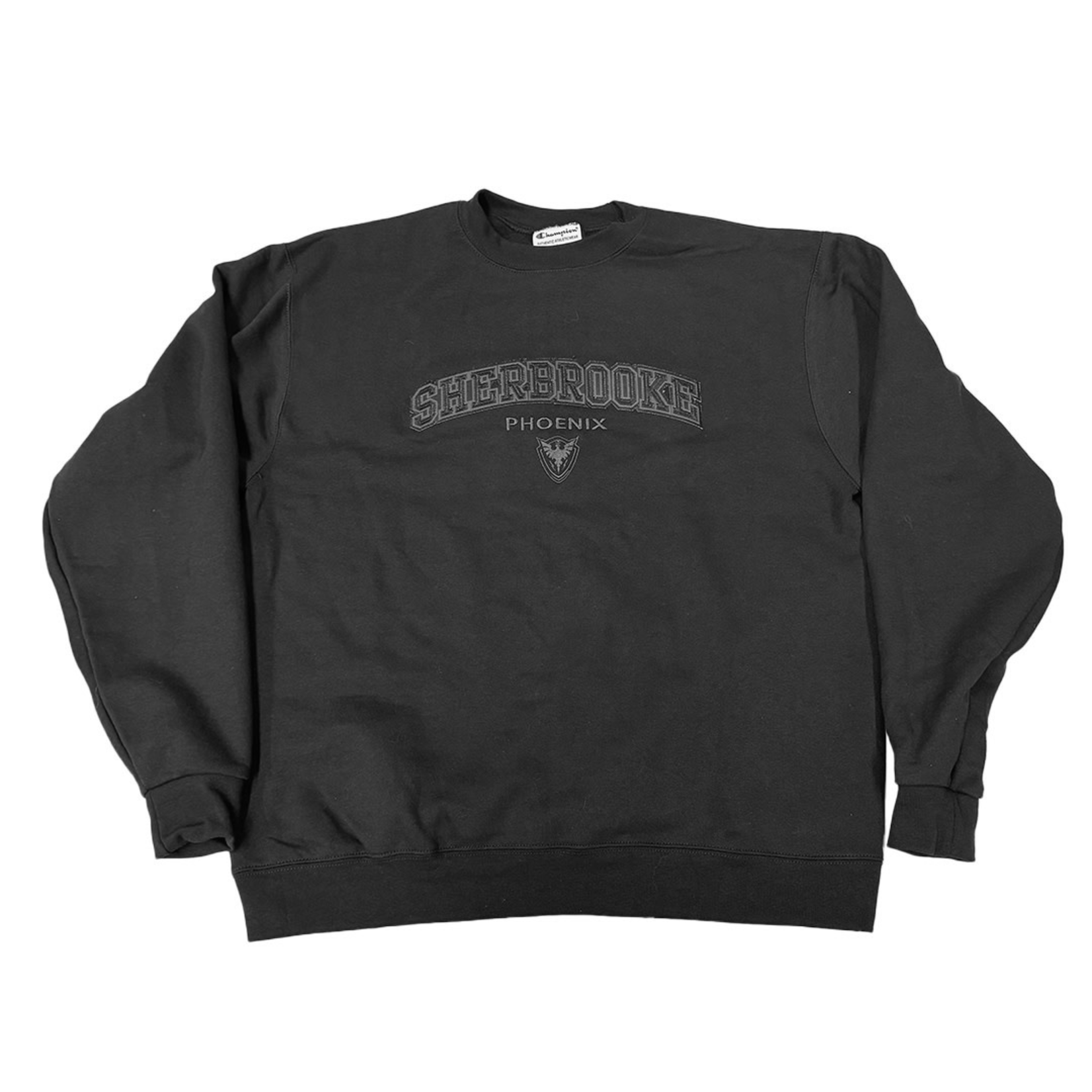Crewneck noir ton sur ton
