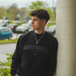 Crewneck noir ton sur ton