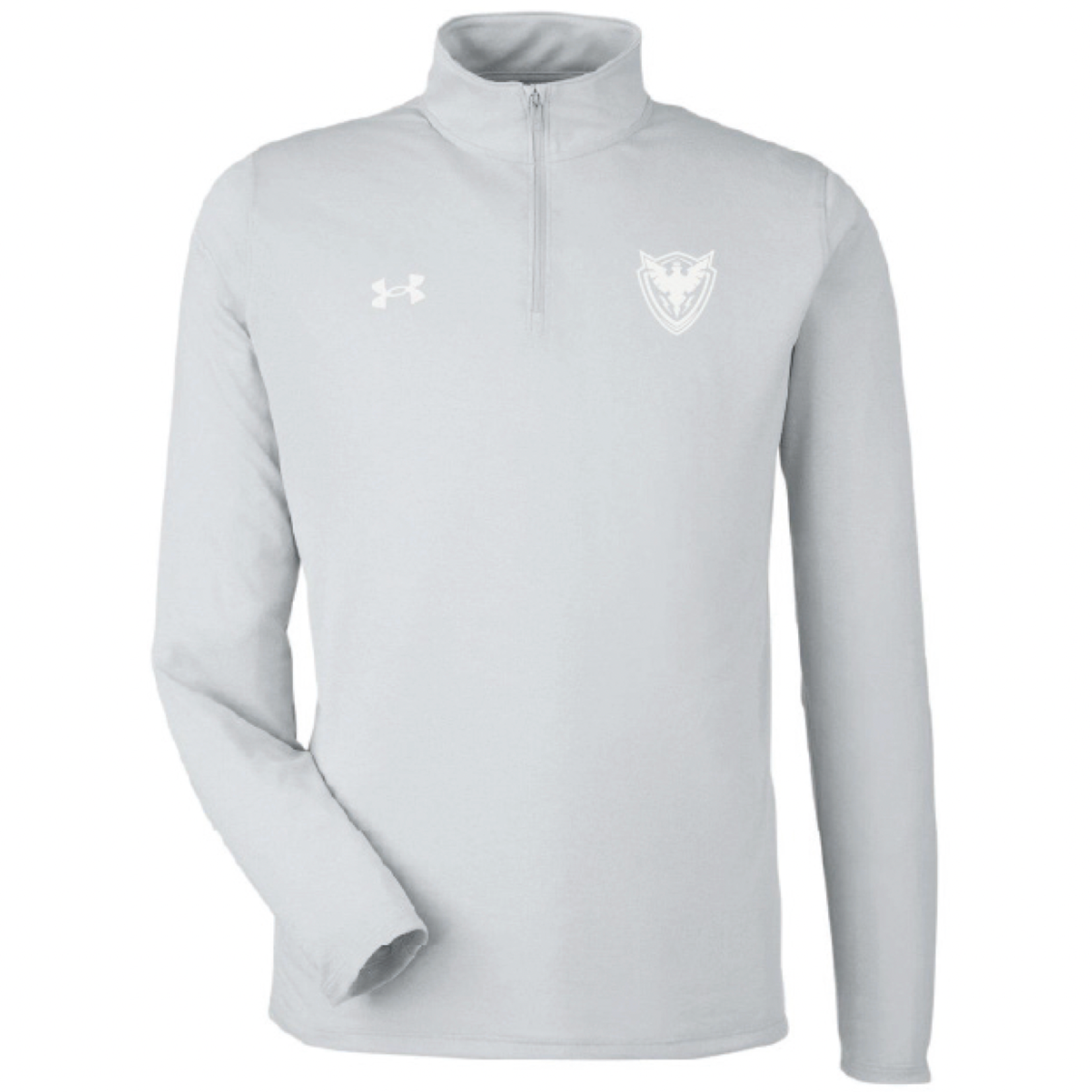 Under Armour Veste Team Tech ¼ Zip UA gris pâle