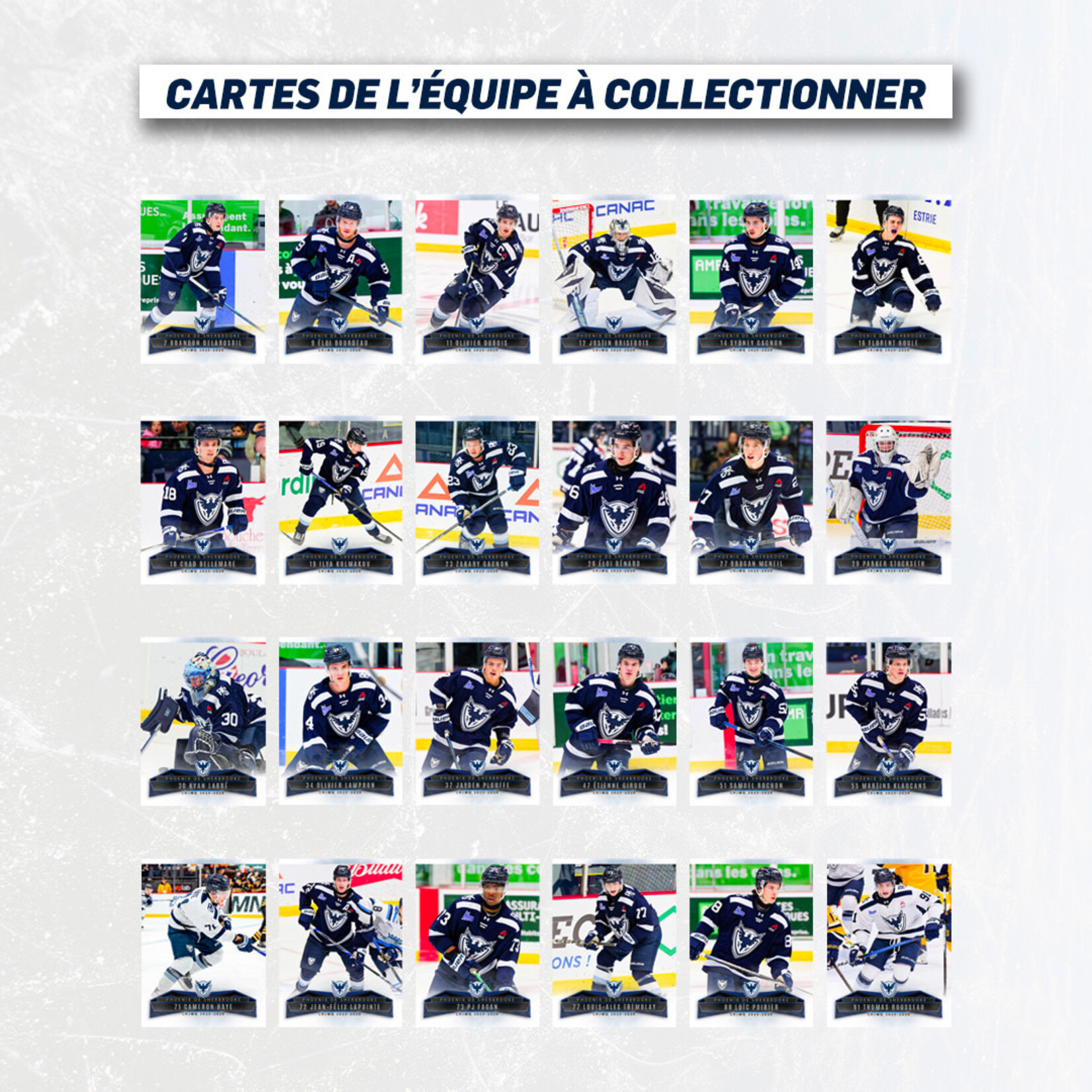 Cartes Sportives Extrêmes Paquet de 5 cartes de hockey à collectionner 2025-2026
